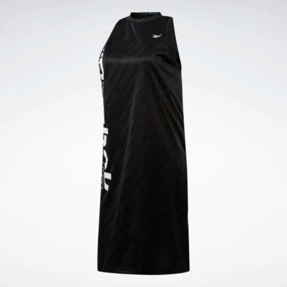 New Reebok Women's Meet You There Sleeveless Basketball Black & White Dress M - Picture 8 of 16